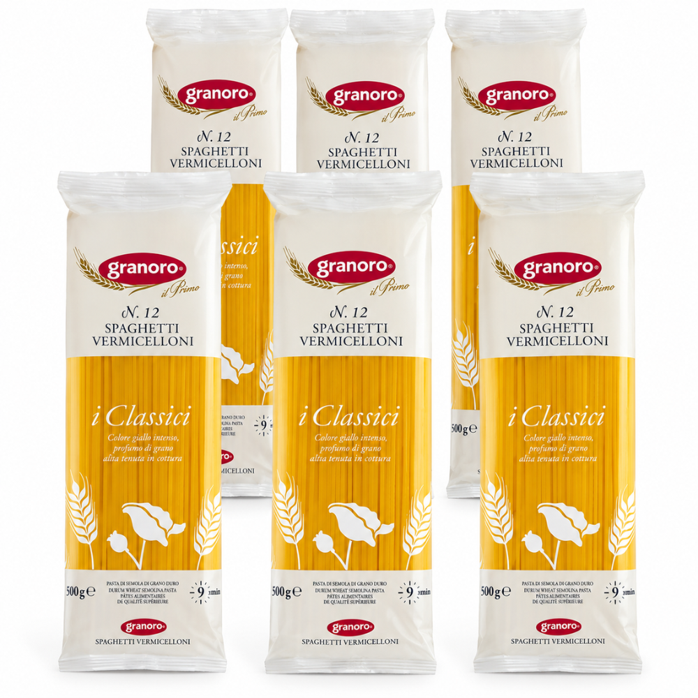 Spaghetti Granoro, caja de 6