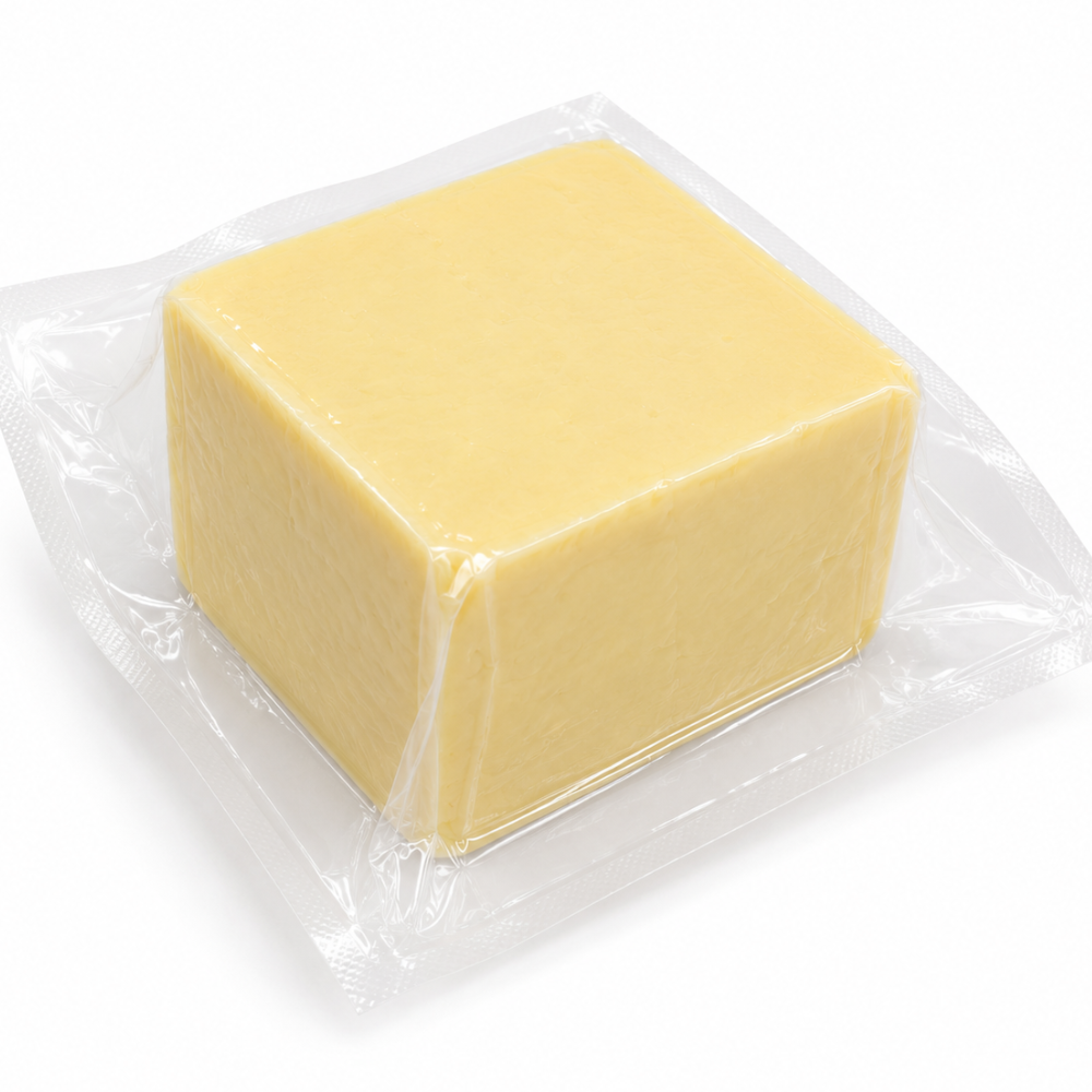 Mozzarella argentina, bloque y trozo
