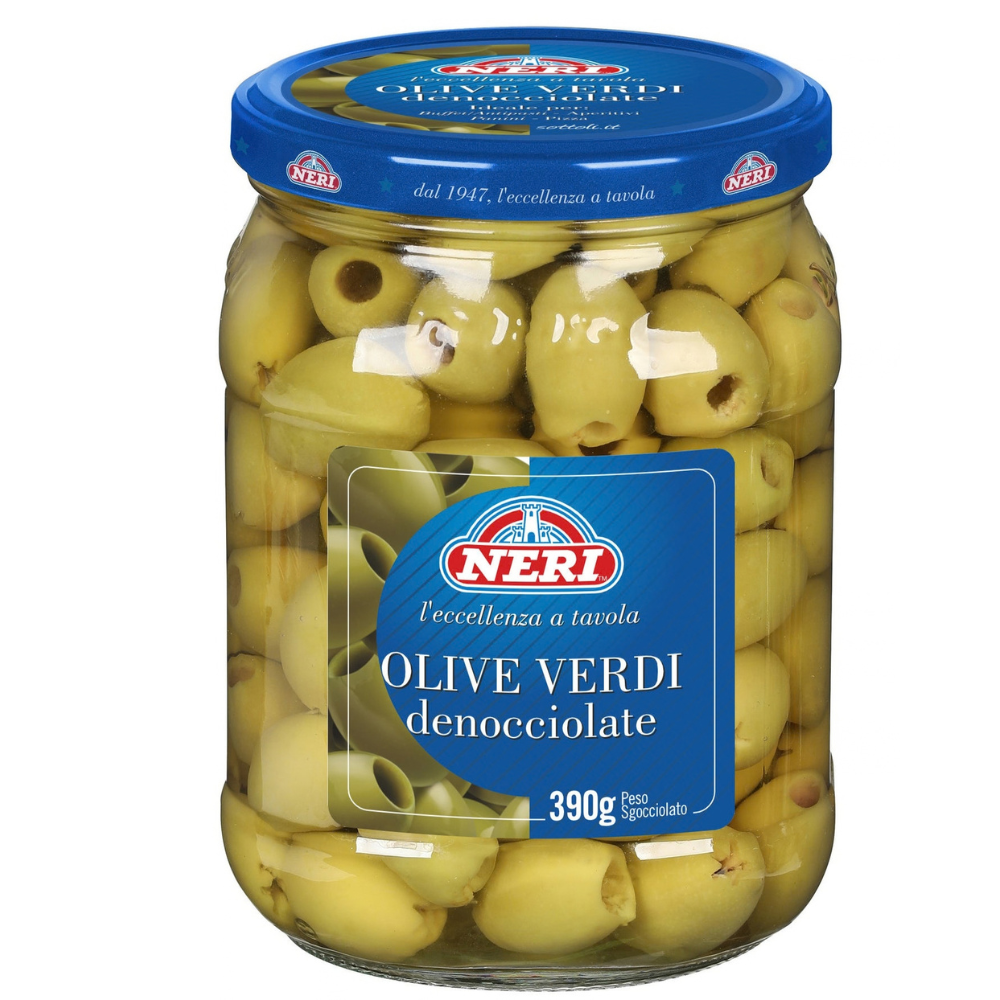 Aceitunas verdes denocciolate Neri